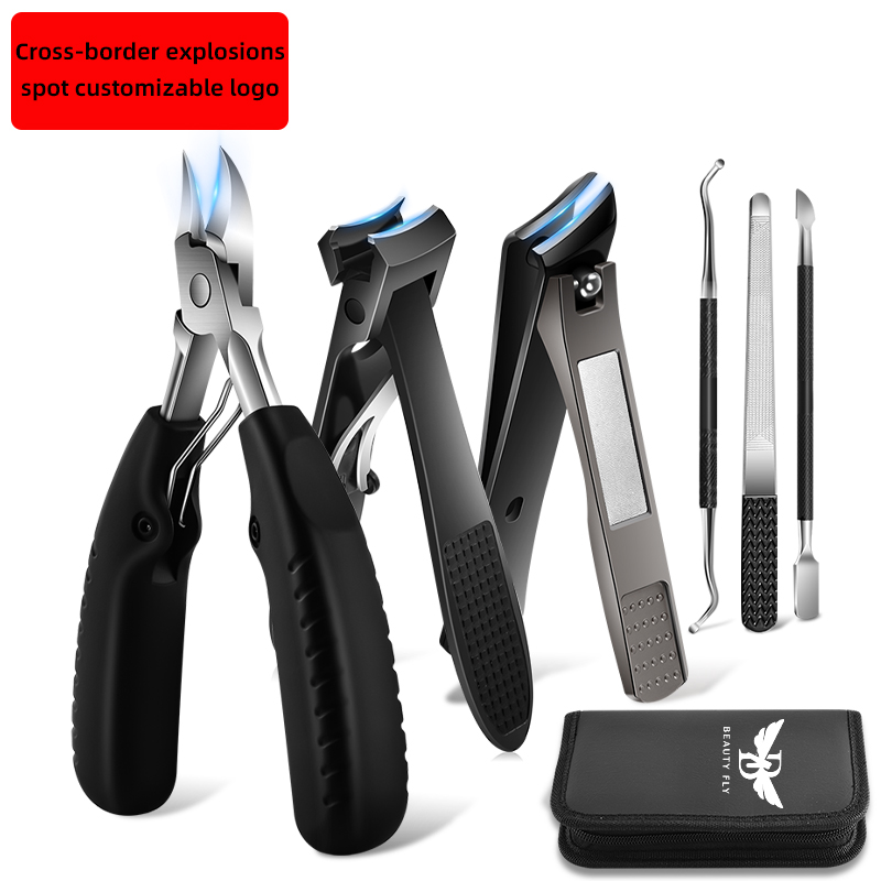 Amazon Cross - border New Nail Clippers, Large - opening Nail Scissors, Eagle - beak Pliers, Nail Clipper Set, Beauty Tools