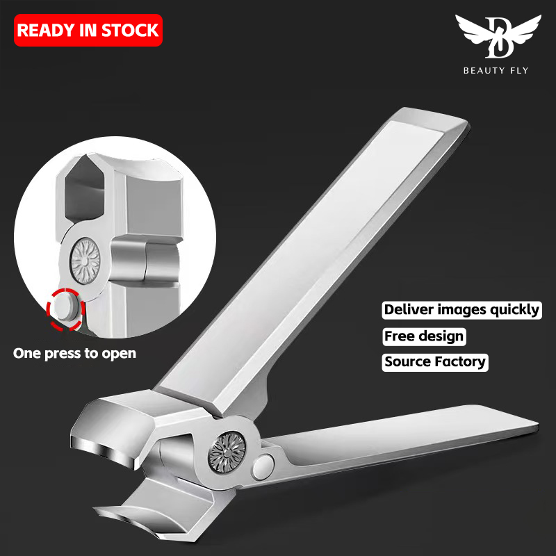 Large open nail clippers Amazon Wal-Mart cross-border special stainless steel thick hard toe nail clippers