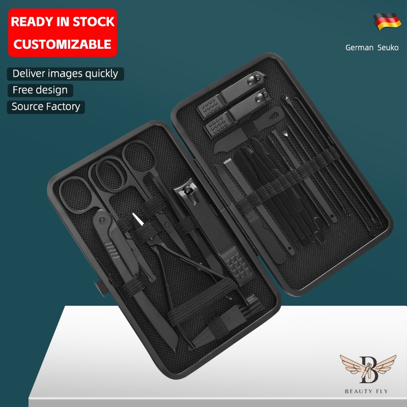 Nail clipper set custom nail clipper set custom nail clipper custom LOGO QR code nail tool set