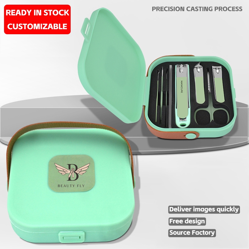 Nail clippers custom logo nail clippers set of 8 nail clippers set gift box custom.