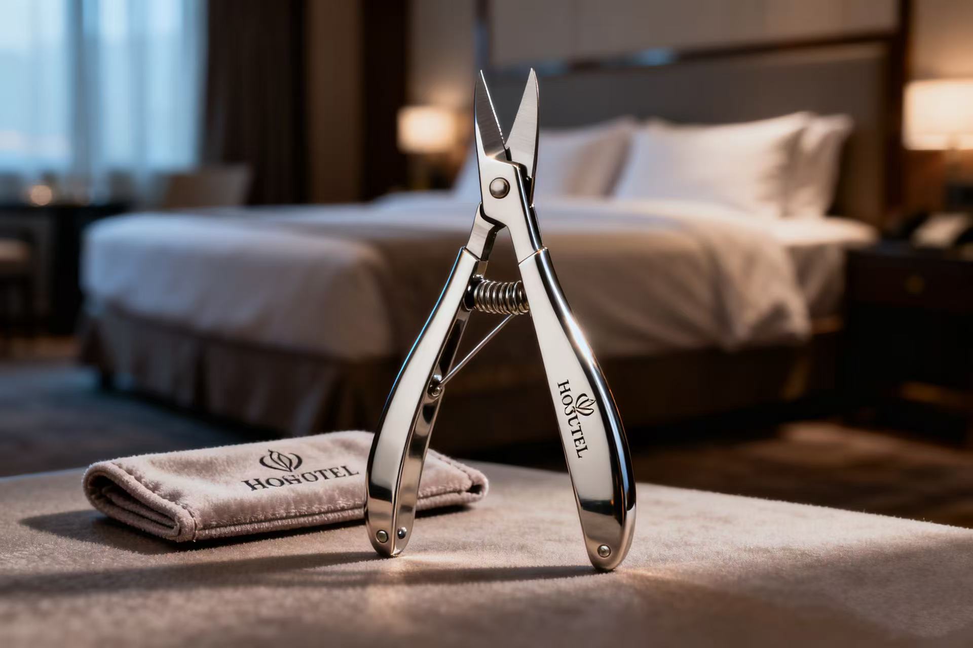 于细微处见真章：定制指甲剪成高端酒店客房升级新宠。---阳江指甲剪定制工厂