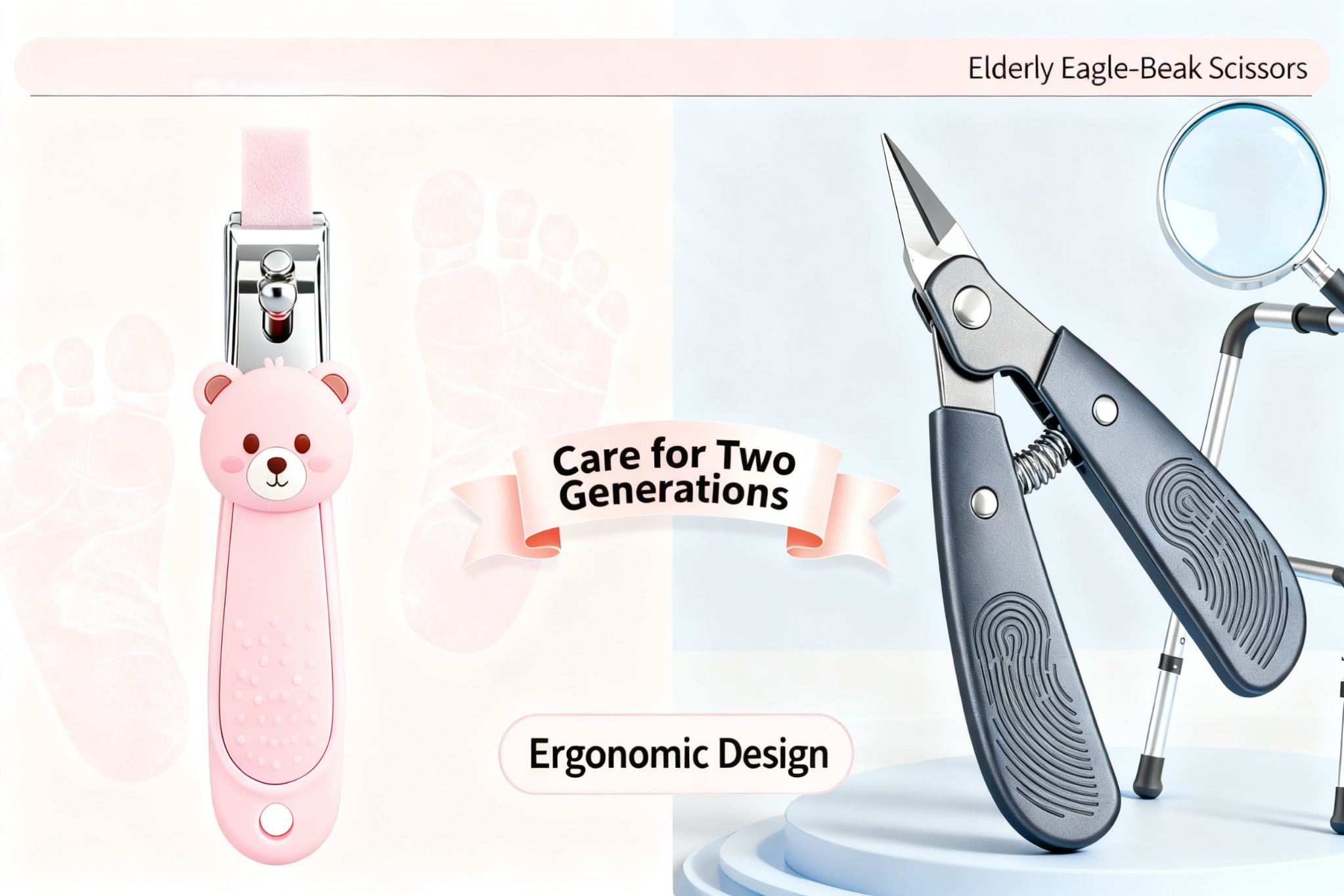 From Rounded Tips for Babies to Eagle-Beak Scissors for the Elderly: Custom Nail Scissors Capture Niche Markets Through "Precise Matching"--Yangjiang Custom Nail Clipper Factory