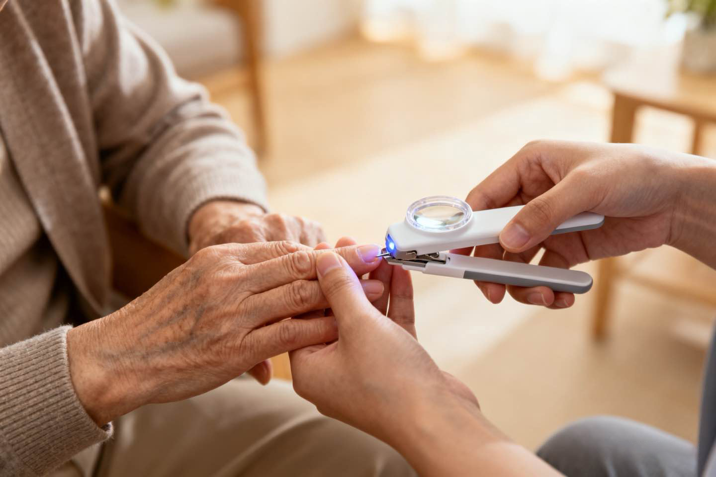 父母指甲厚硬难剪还怕伤肉？老人专用省力指甲剪选购指南（附安全修剪教程）---阳江指甲剪定制工厂