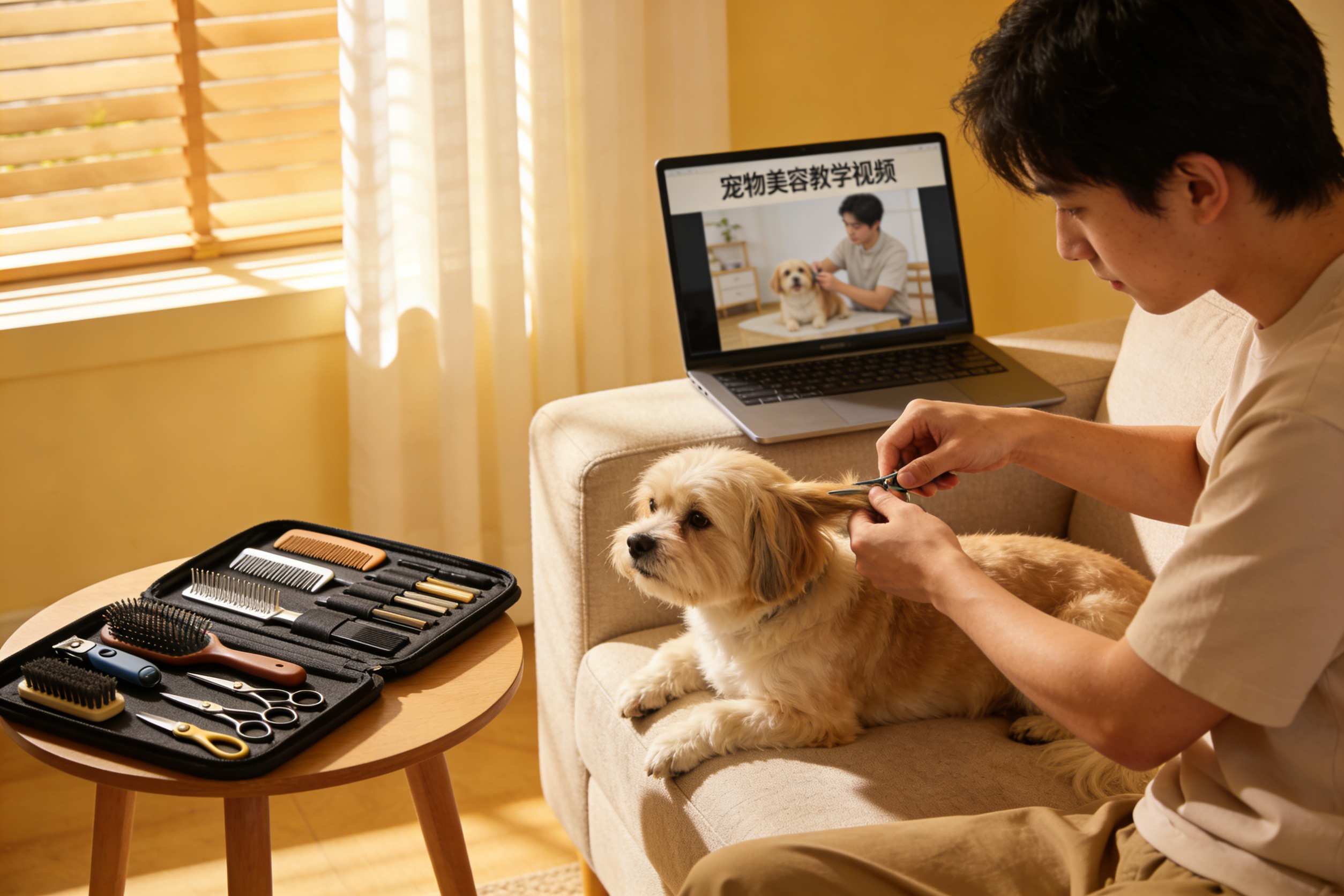 告别“宠物美容刺客”，年轻人转向跨境电商：百元内专业级梳剪套装走红