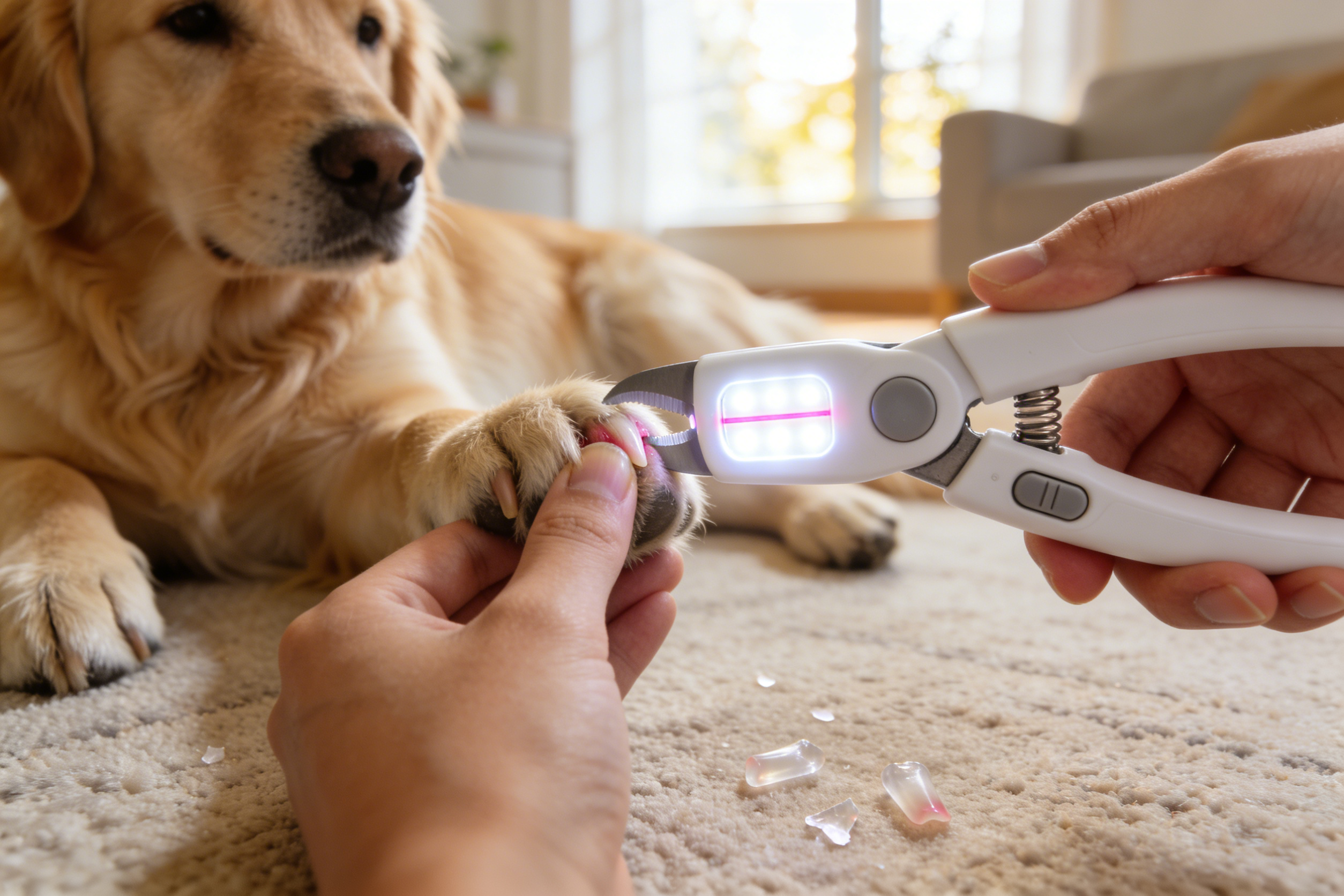 告别“血线恐惧症”：这款LED照明宠物指甲剪如何征服跨境养宠新手？