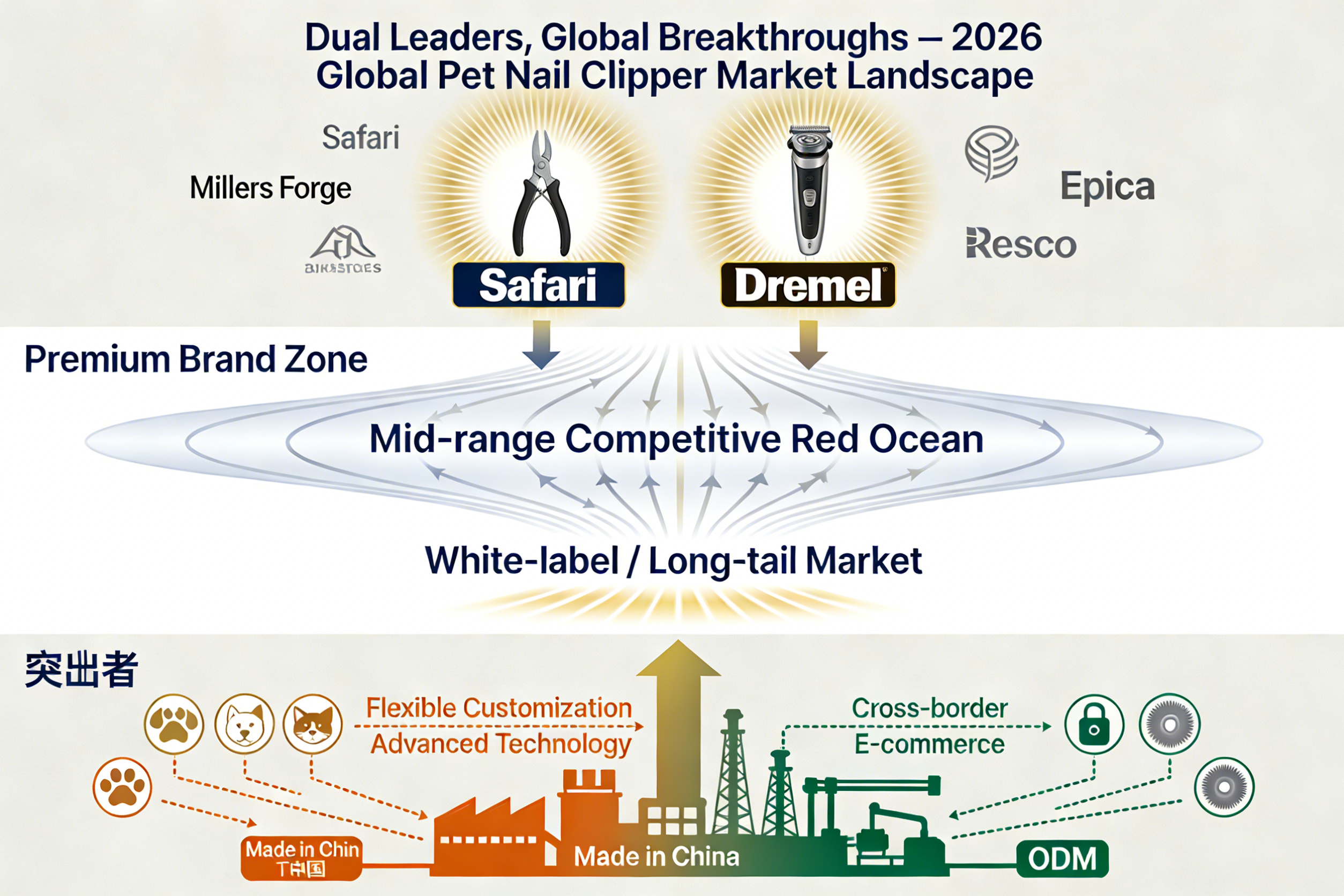 Market Concentration and Competitive Landscape of the Global Pet Nail Clippers Market: Safari and Dremel Lead the Way as Chinese ODMs Break Through in 2026
