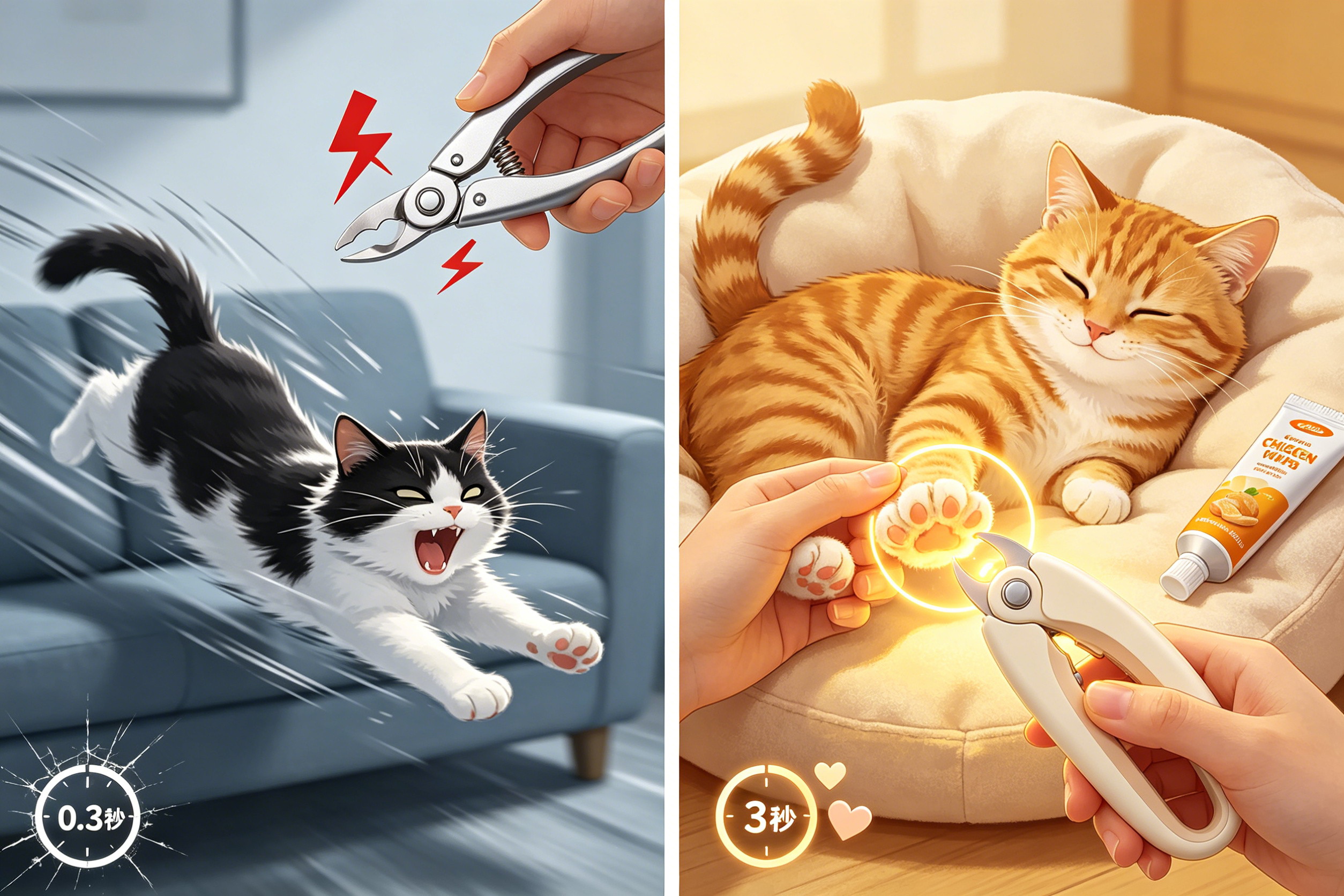 换把宠物指甲剪，你家猫的“逃跑速度”从0.3秒降到3秒——2026年养宠行为研究颠覆认知
