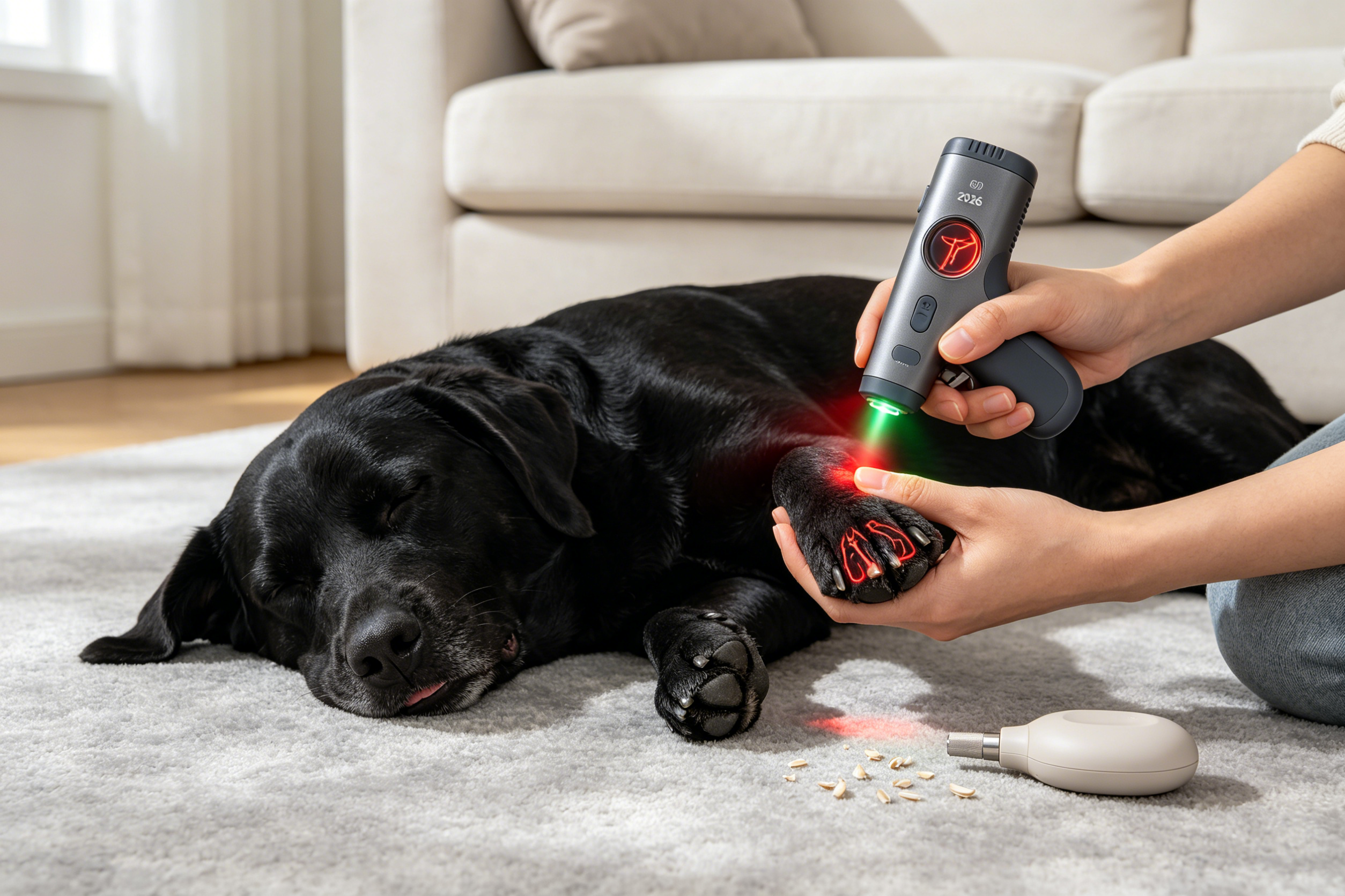 终结“黑指甲焦虑”：2026宠物指甲剪技术迭代，透视照明与静音磨甲成美国站爆款密码