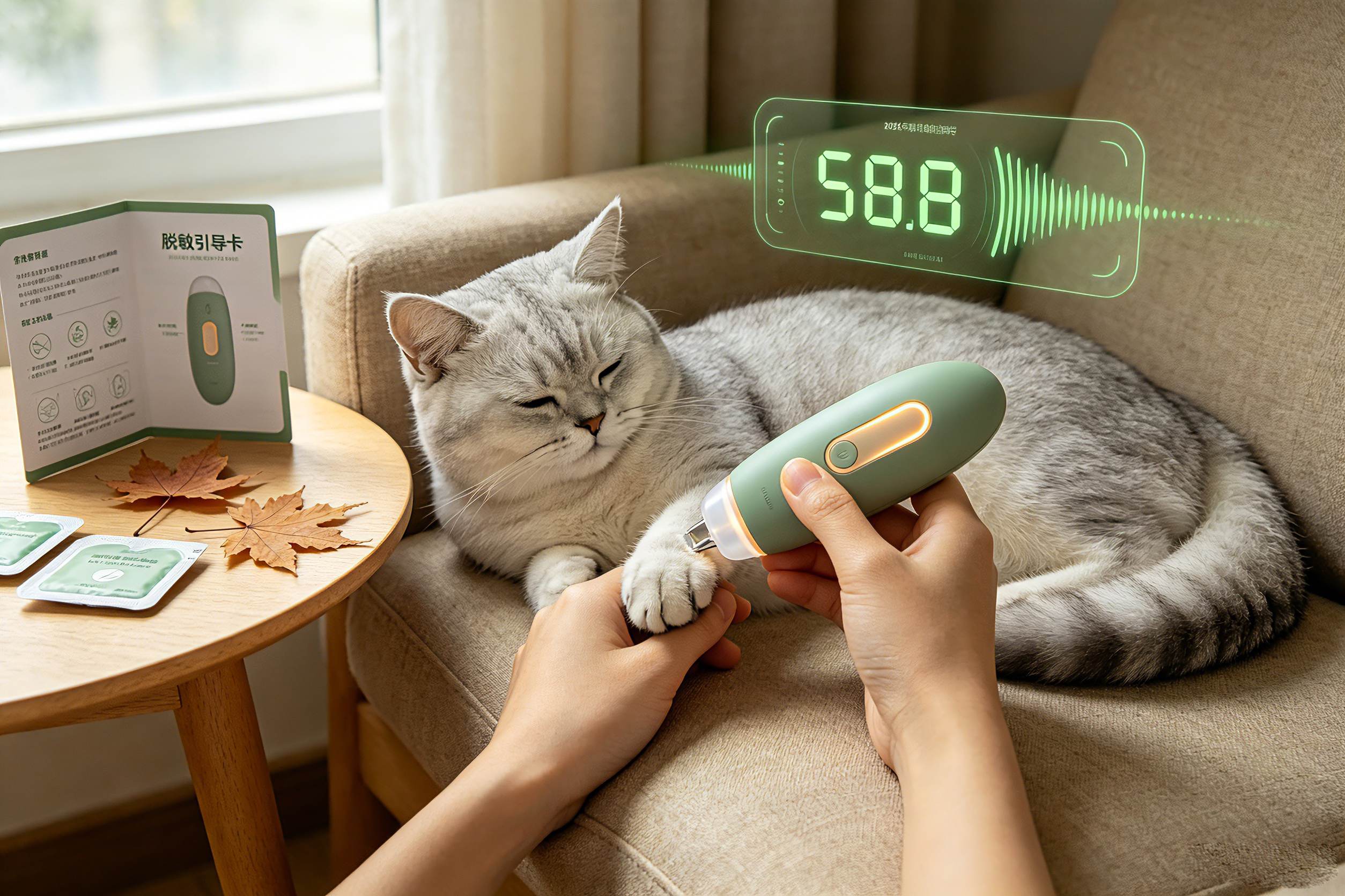 <60dB静音革命！2026年宠物梳子与宠物指甲剪的“低敏化”升级，正在重塑跨境选品逻辑